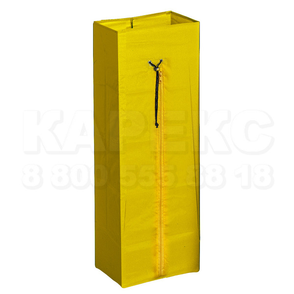 Мешок  с молнией 70 л желтый