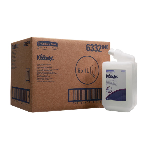 Гель для душа и шампунь  в кассетах Kleenex (6 кассет x 1 литр)