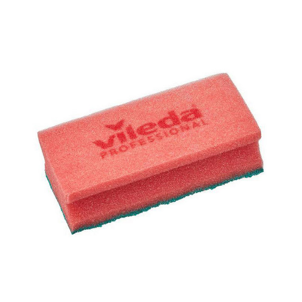 ГУБКА ПРОФИ С СИСТЕМОЙ ПУРАКТИВ, 6,3Х14 СМ, КРАСНАЯ