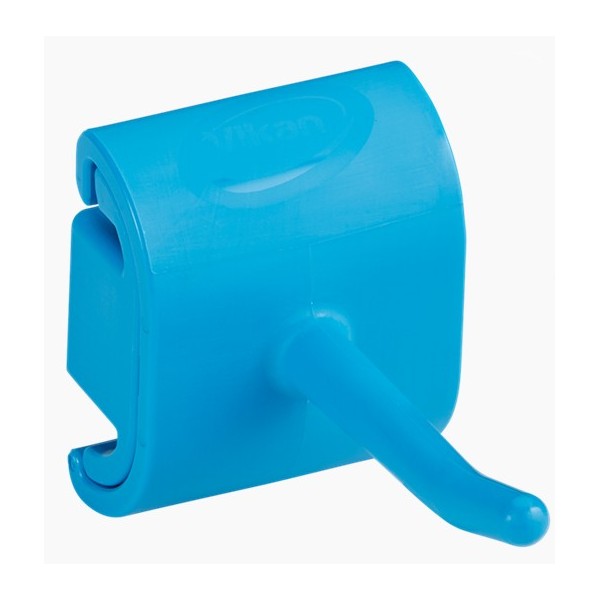 Крепление гигиеничное настенное и одинарный крюк, 41,5 мм, синее