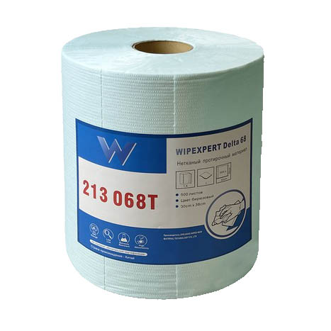Протирочный материал нетканый Wipexpert Delta 68, бирюзовый, рул. 500 л