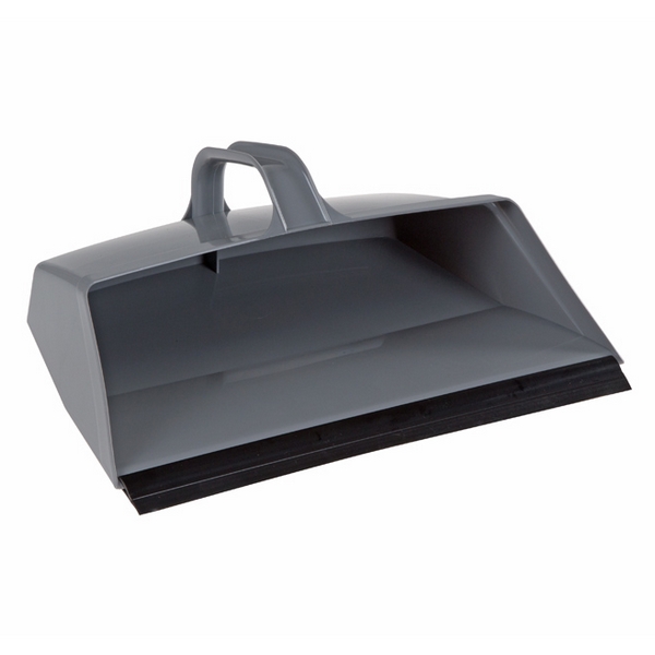 Совок для мусора, пластик, 31 см, серый