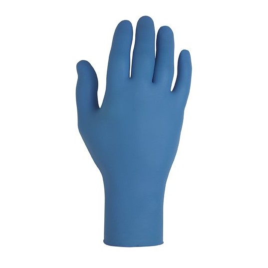 Нитриловые перчатки  KleenGuard® G10 FleX  - 24см, единый дизайн для обеих рук / Синий /