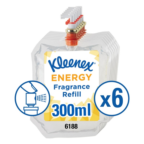 Освежитель воздуха  KLEENEX® Аромат Energy - Сменный блок / Прозрачный /300 ml