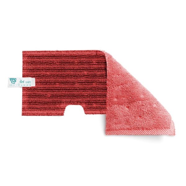 Моп двухсторонний, микрофибра, гладкие и негладкие поверхности, красный