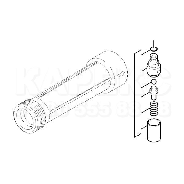 КЗЧ водяного фильтра и всасывающего клапана, K5