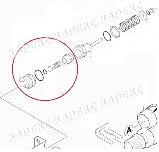 Клапан шампуня  вместо 9.011-753 и 9.011-285