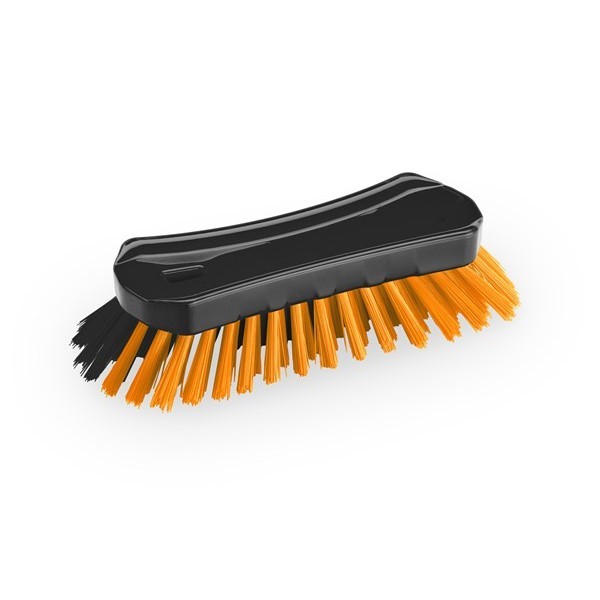 Щётка скребковая, 230 мм, жёсткий и мягкий ворс, чёрная