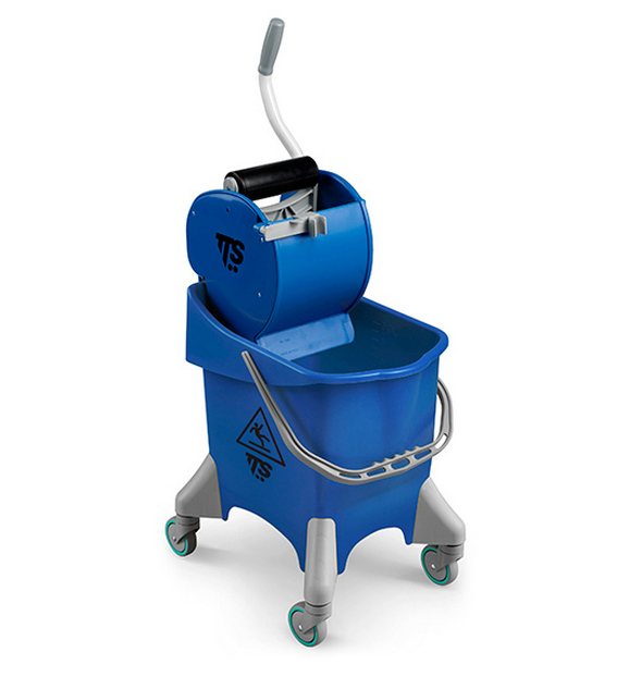 Ведро с отжимом Pile Dry, 30 л., синее, на колесах
