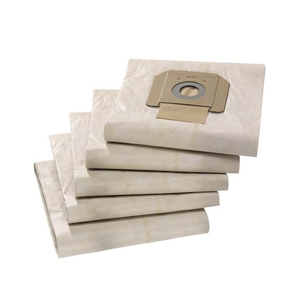 Пылесборники Karcher бумажные, к пылесосам NT 48/1, NT 65/2, NT 70/2, NT 70/3, NT 75/2, NT 80/1, 5 шт
