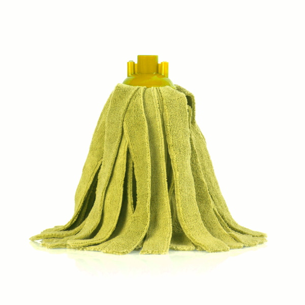 Моп «Кентукки», микрофибра, с резьбовым держателем, 300 гр, желтый