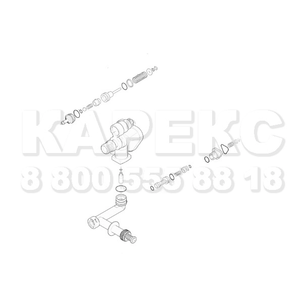 Корпус распределителя в сборе, K3-K5