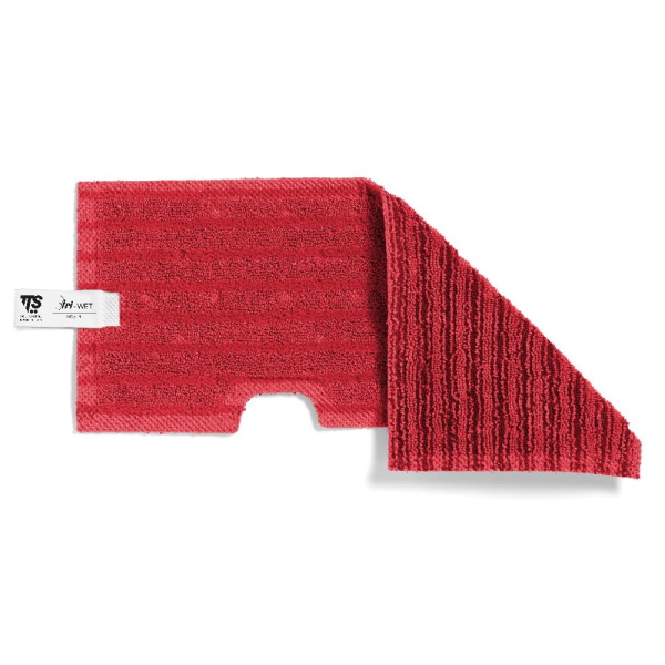 Моп двухсторонний, микрофибра, для гладких и негладких поверхностей, красный