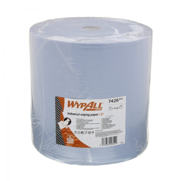 Протирочные салфетки Wypall L30 - Рулон Jumbo / Синий