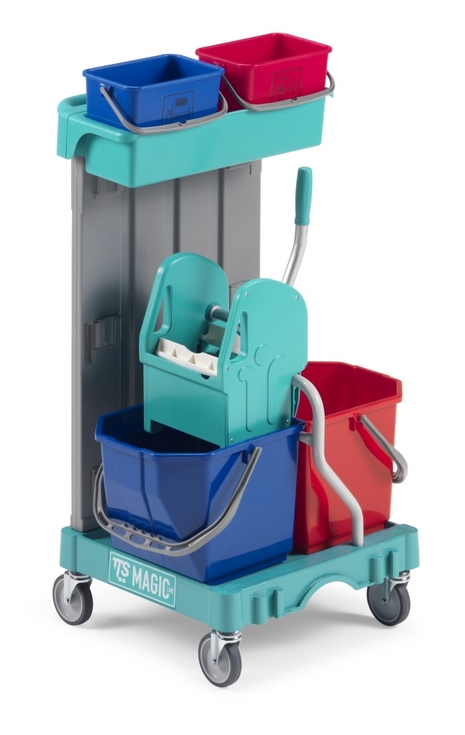 Тележка Mini Magic 300B с 2 ведрами и отжимом Tec