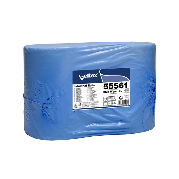 Протирочные салфетки Blue Wiper XL в рулонах, голубой