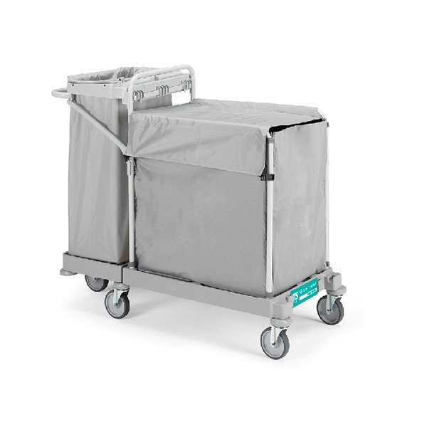 Тележка для горничной Green Hotel 917 с колесами 140 мм