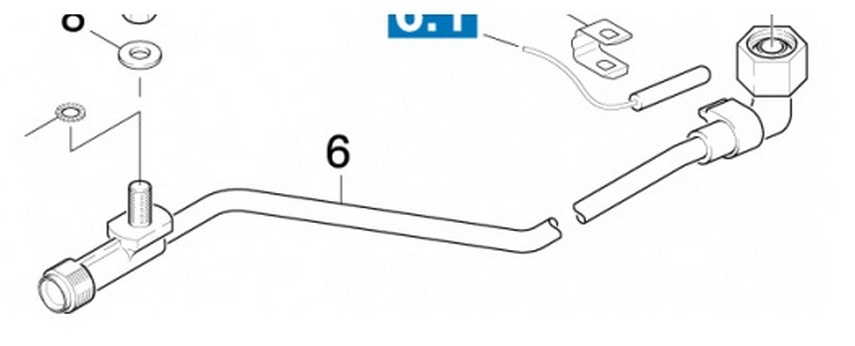 Патрубок высокого давления HDS 1195