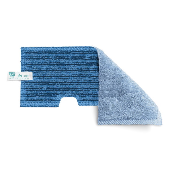 Моп двухсторонний, микрофибра, гладкие и негладкие поверхности, синий