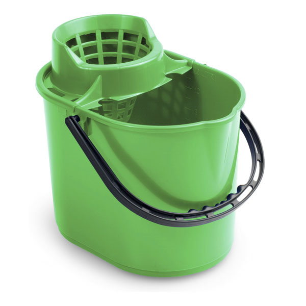 Ведро с отжимом Pit, 12 л., зеленое