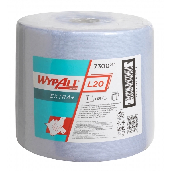 Протирочные салфетки Wypall L20 - рулон Jumbo / Синий