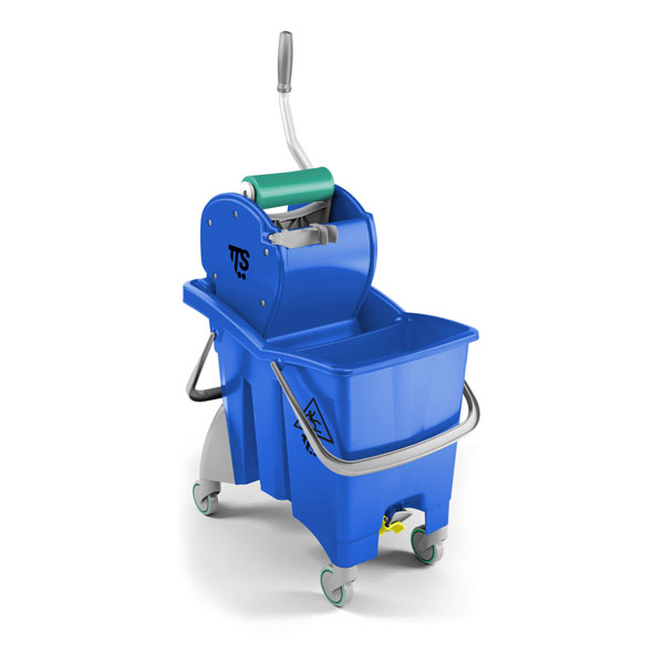 Ведро со сливом  ActionPro с отжимом Dry, синее, 30 л