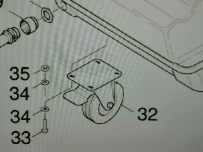 Колесо поворотное, D 125