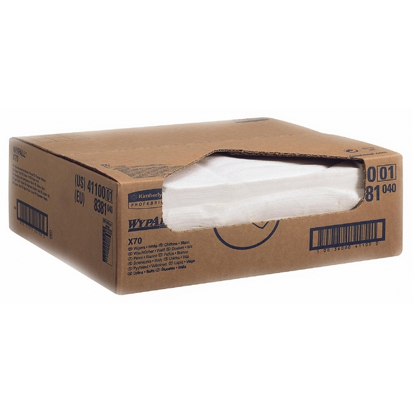 Протирочные салфетки Wypall X70- Упаковка Rag Box / Белый