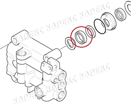 Прокладка в/д HD 1090 20 х 30 х 6