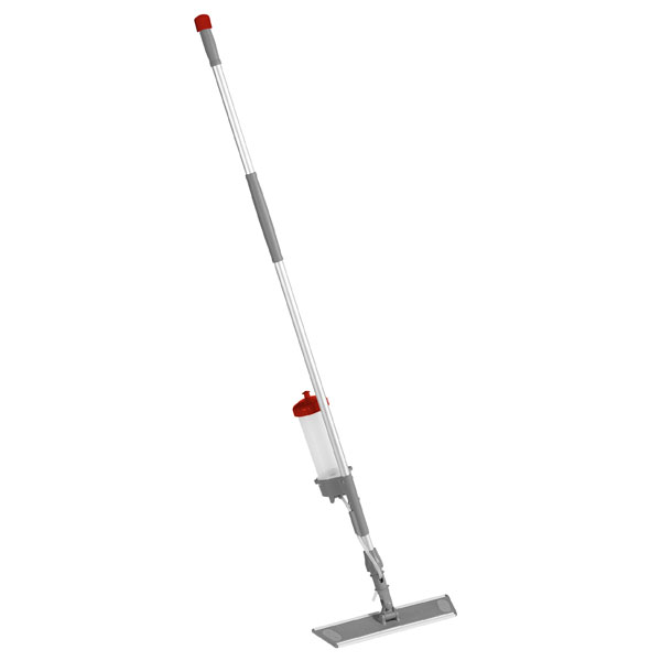 Система для уборки BIO Basic Velcro, красный контейнер 0,65л, 40 см, серый