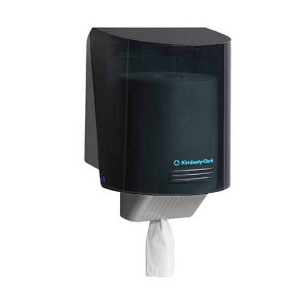 Диспенсер  настенный для рулонов с центральной подачей чёрный