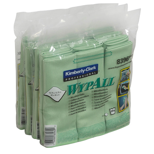 Протирочные салфетки Wypall микрофибра - Сложенная / Зеленый