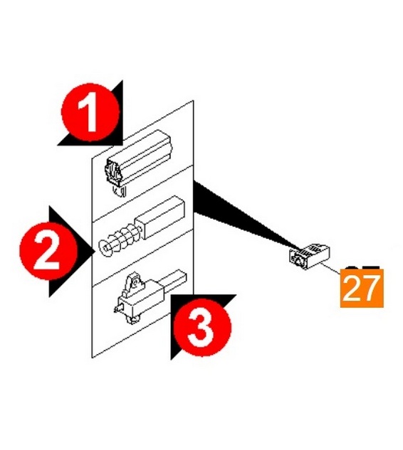 КОМПЛЕКТ УГОЛЬНЫХ ЩЕТОК B, BR/BD