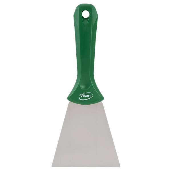 Скребок из нержавеющей стали, 100 мм, зеленый