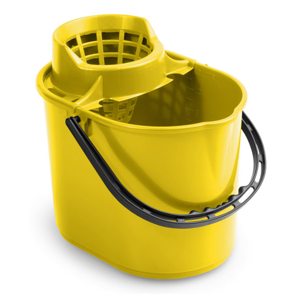 Ведро с отжимом Pit, 12 л., желтое