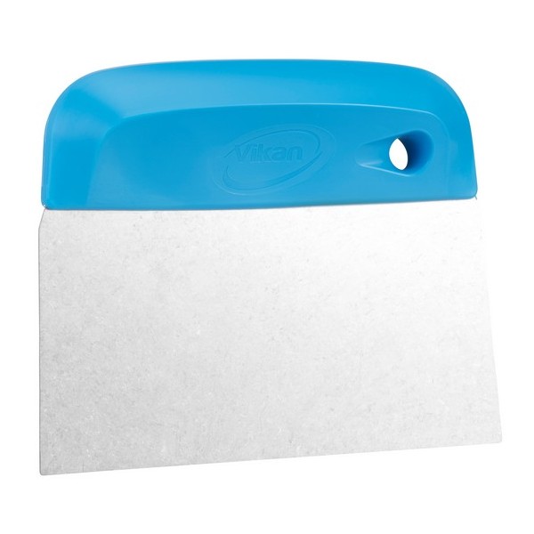 Скребок нож для теста, лезвие из нержавеющей стали, гибкое, 146 мм, синий