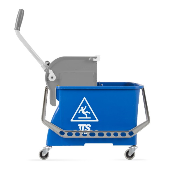 Ведро Double Bucket O-Key, 20 л., синее, с отжимом, на колесах