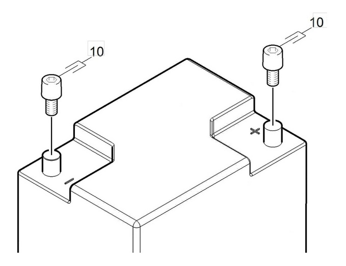 КОМПЛЕКТ КЛЕММ ДЛЯ АККУМУЛЯТОРНОЙ БАТАРЕИ 12В/60АЧ