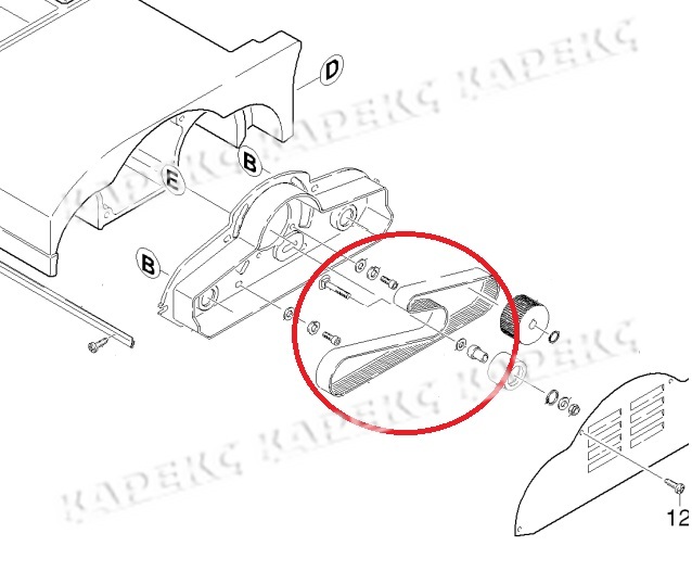 Ремень привода щеток BR 530 вместо 6.348-319