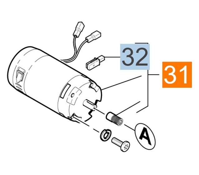 МОТОР ПРИВОДА ЩЕТКИ