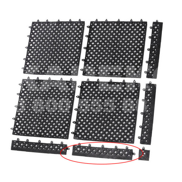 Кант модульное покрытие Modular Lok-Tyle, 30,48 см х 30,48 см, черное