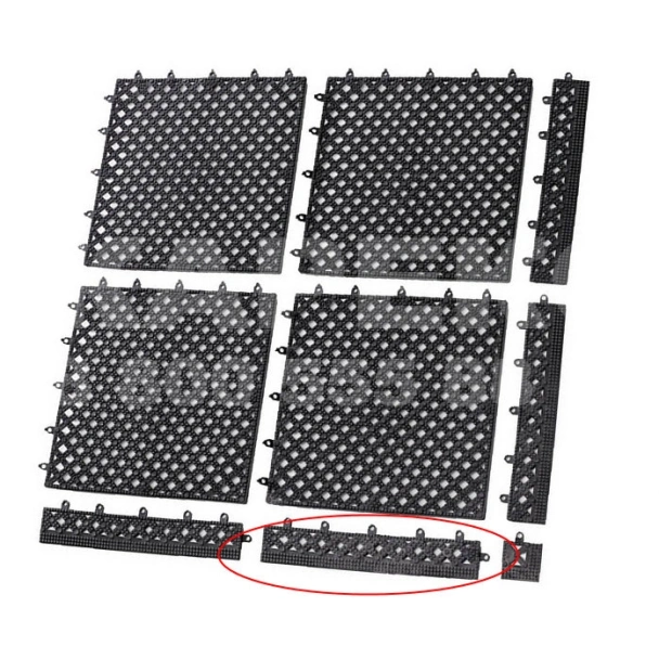 Кант модульное покрытие Modular Lok-Tyle, 30,48 см х 30,48 см, черное