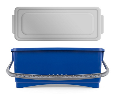 Ведро с герметичной крышкой Hermetic 10 л., синее