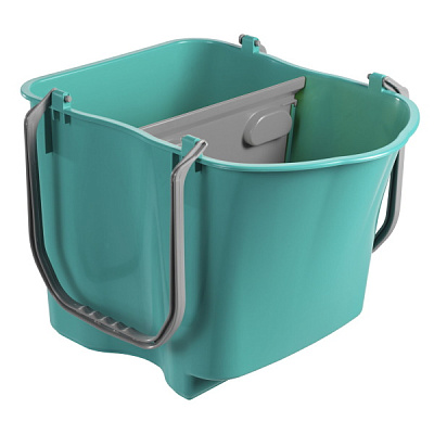 Ведро 28 л., зеленое, с разделителем