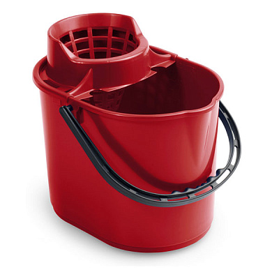 Ведро с отжимом Pit, 12 л., красное