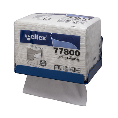 Диспенсер Omnia Labor Megamini для сложенных полотенец для рук металлический, голубой