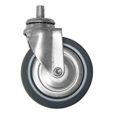 Колесо  хромированное, 80 мм с опорным диском