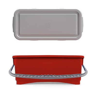 Ведро с герметичной крышкой Hermetic 10 л., красное