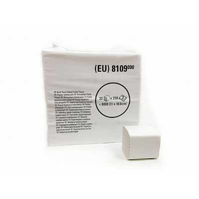 Туалетная бумага  в пачках Unbranded двухслойная (32 пачки x 250 листов)