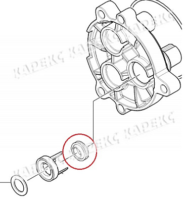 Кольцо с проточкой 12x18x6/5/1